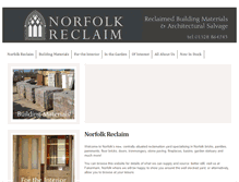 Tablet Screenshot of norfolkreclaim.co.uk